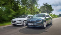 Opel Insignia Grand Sport 2.0 D Business Innovation, Skoda Superb 2.0 TDI Style, Front