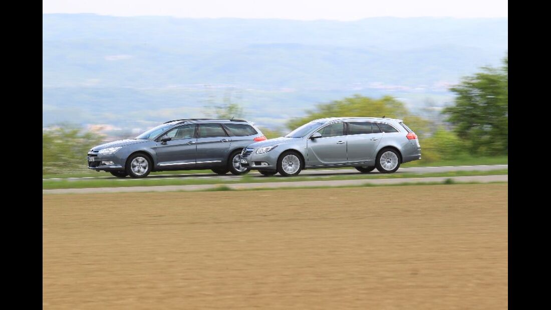 Opel Insignia Sports Tourer und Citroen C5 Tourer