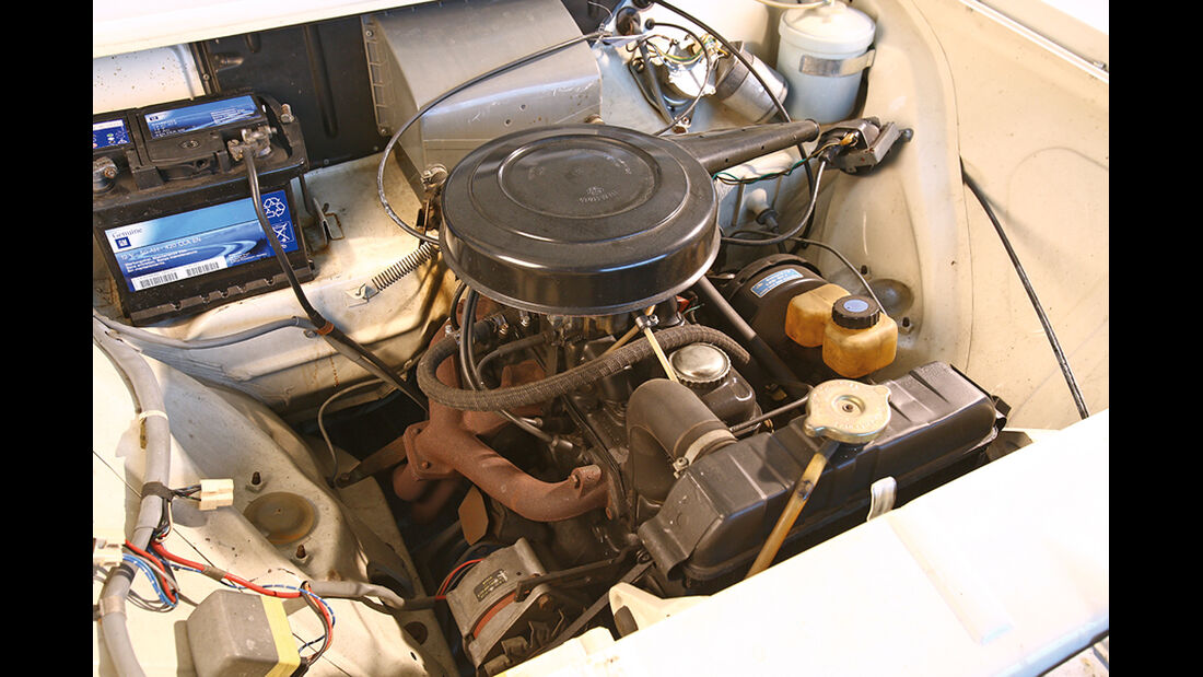 Opel Kadett B, Motorraum