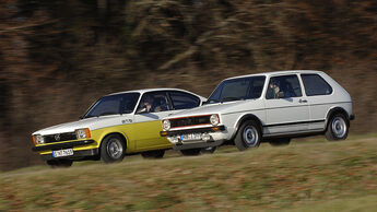 Opel Kadett C GT/E und VW Golf I GTI