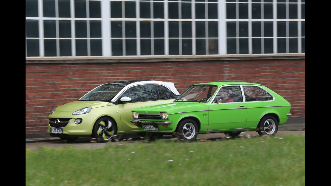 Opel Kadett City 1200, Opel Adam 1.4 Jam, Seitenansicht