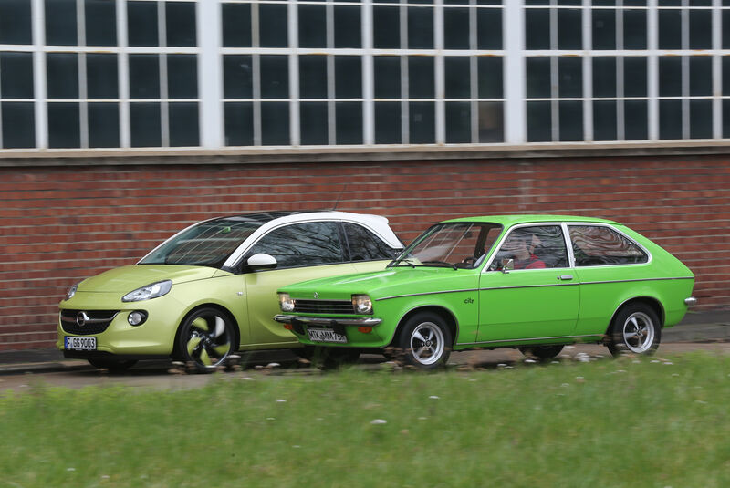 Opel Kadett City 1200, Opel Adam 1.4 Jam, Seitenansicht