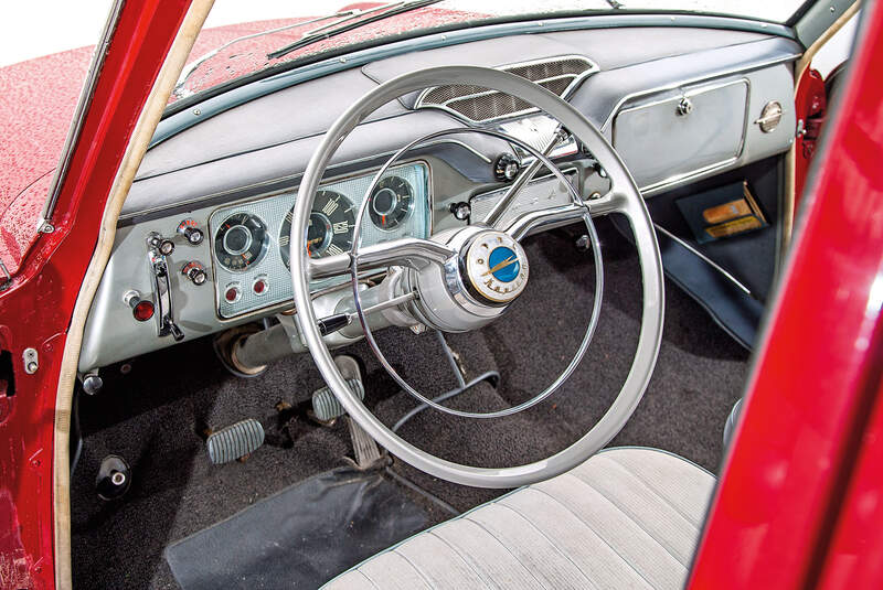 Opel Kapitän, Modell 1956, Cockpit