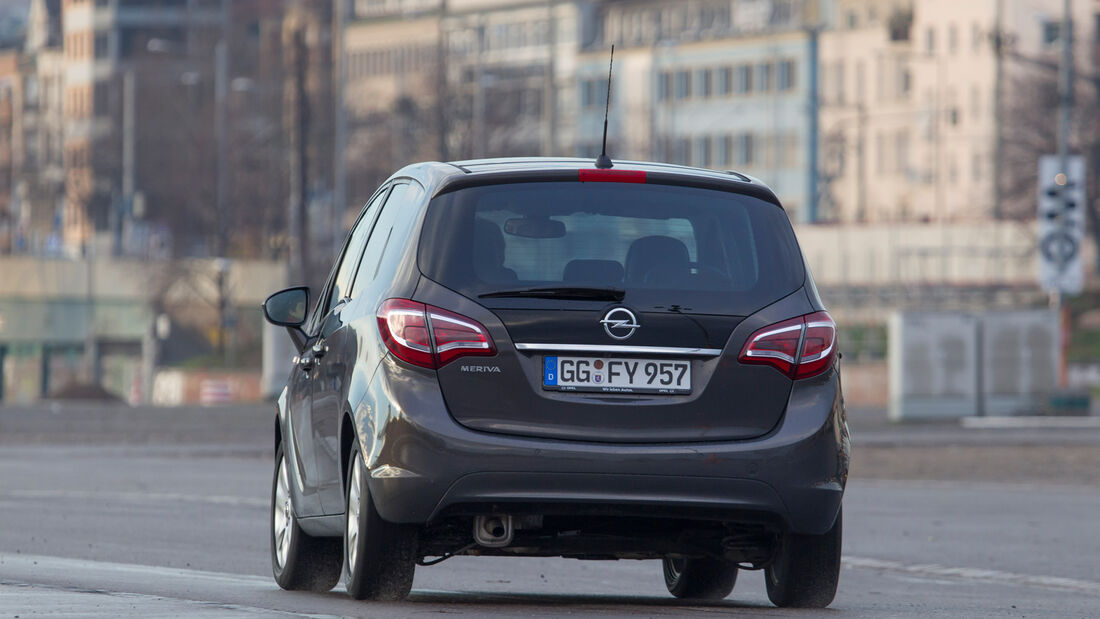 Opel Meriva 1.4 ecoFlex, Heckansicht