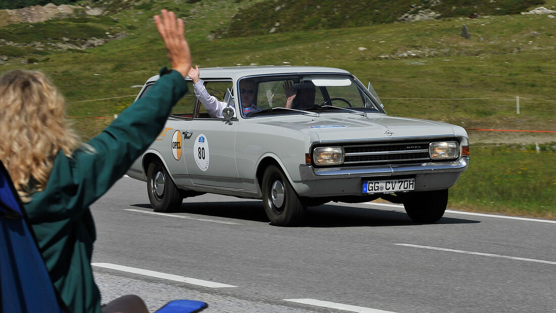 Opel Rekord C Caravan bei der Silvretta Classic 2015