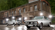 Opel Rekord Sprint, Ford 17M RS, Frontansicht