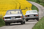 Opel Rekord Sprint, Ford 17M RS, Heckansicht