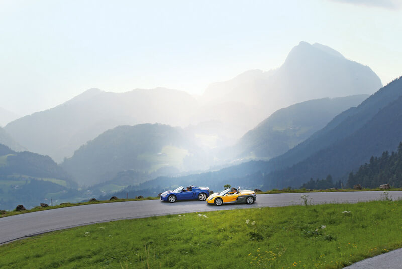 Opel Speedster, Renault Sport Spider, Seitenansicht