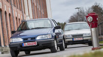 Opel Vectra 2.0i, Ford Sierra 2.0i, Frontansicht