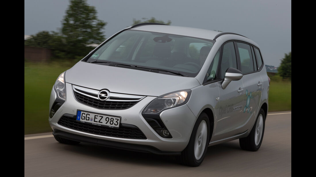 Opel Zafira 1.6 CNG Turbo, Frontansicht