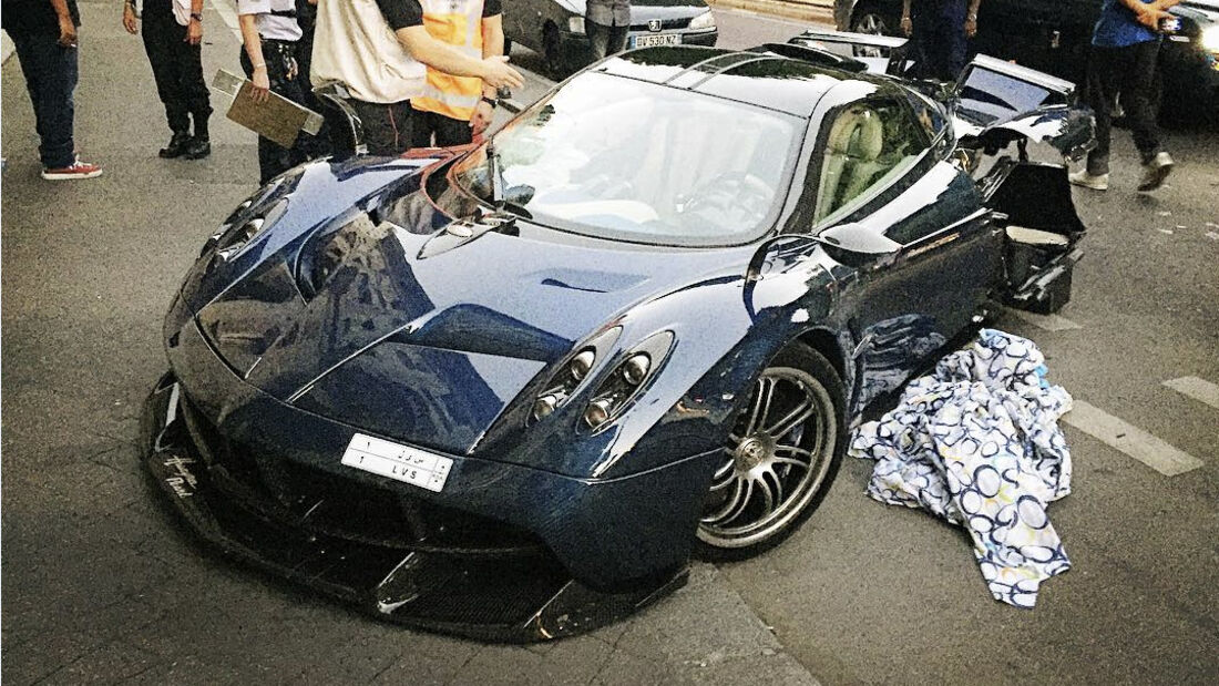 Pagani Huayra Pearl - Crash