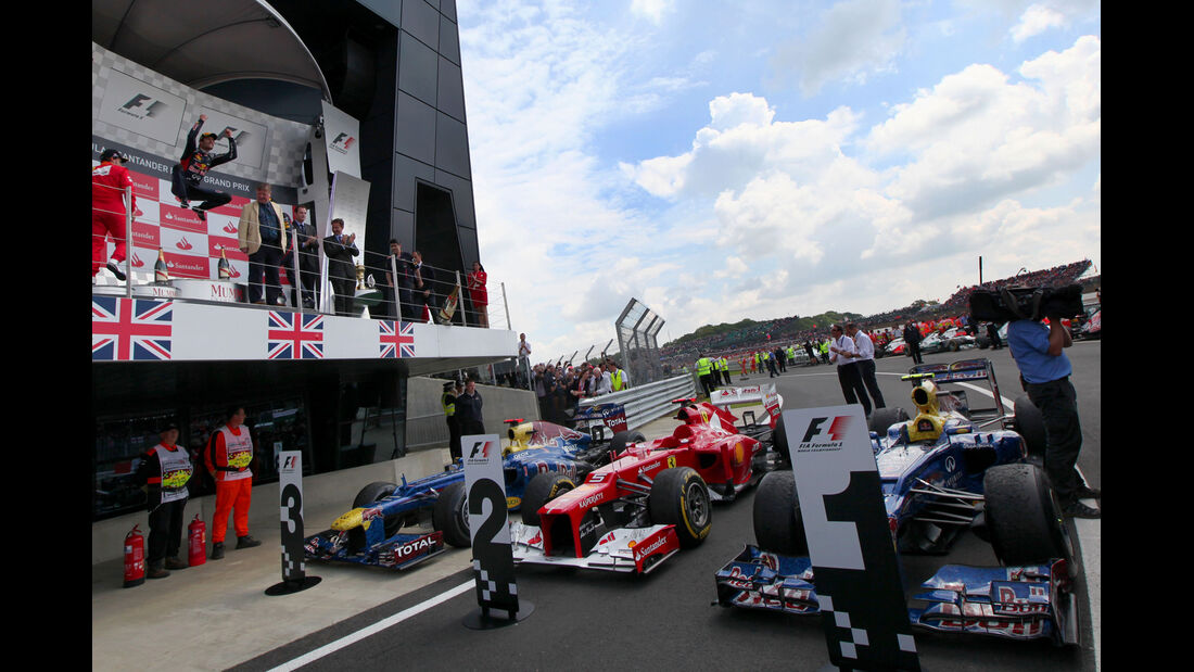 Parc Fermé GP England Silverstone 2012
