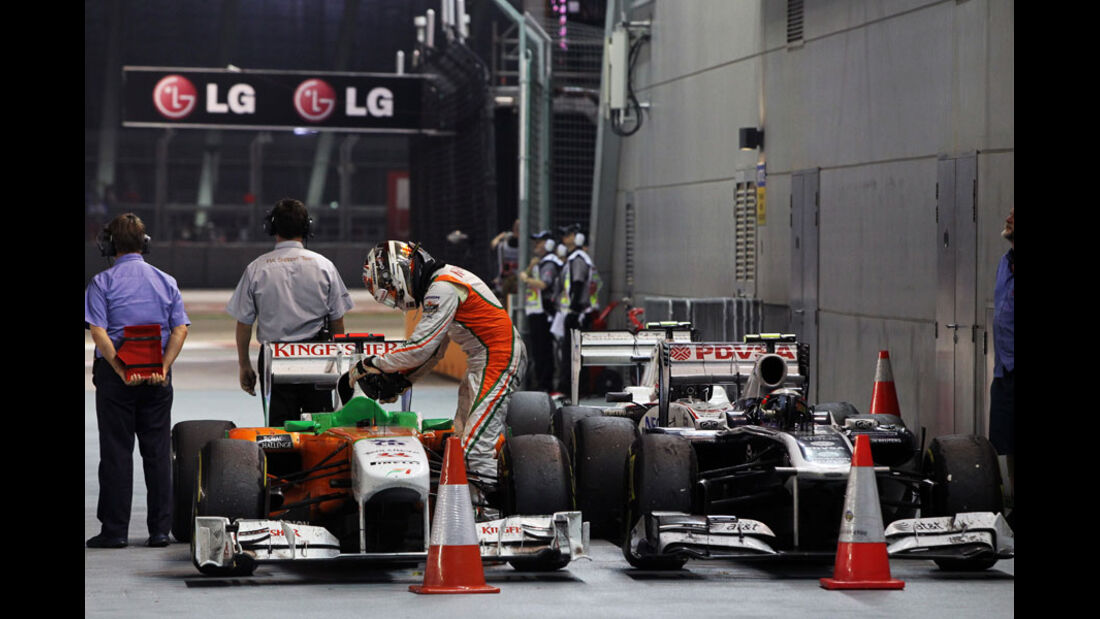 Parc Ferme GP Singapur 2011