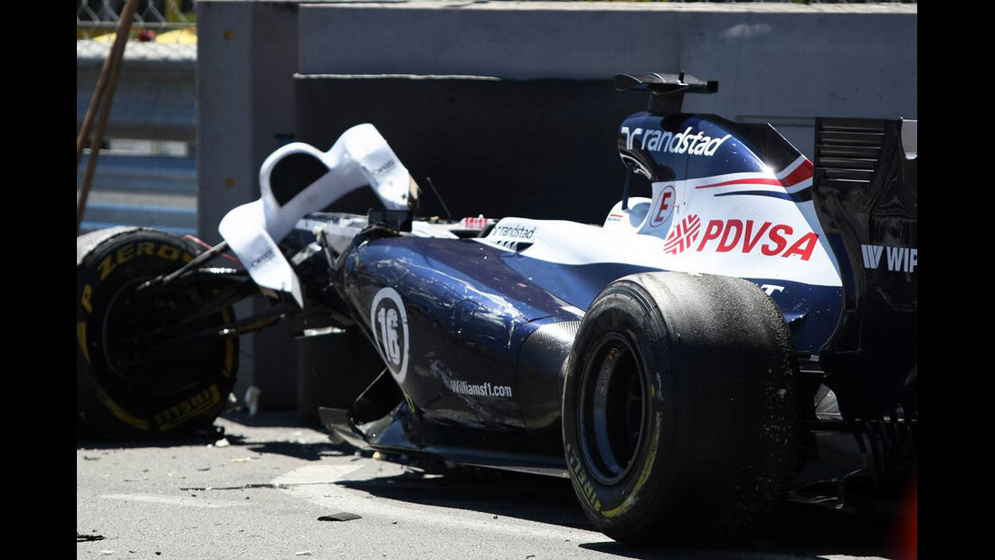 Pastor Maldonado Crash - Formel 1 - GP Monaco - 26. Mai 2013