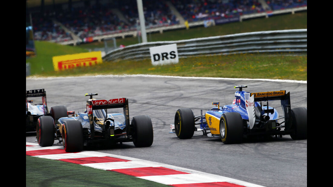 Pastor Maldonado - Lotus - Felipe Nasr - Sauber - GP Österreich - Formel 1 - Sonntag - 21.6.2015