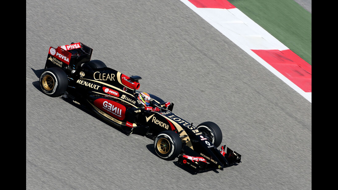 Pastor Maldonado - Lotus - Formel 1 - Bahrain - Test - 21. Februar 2014