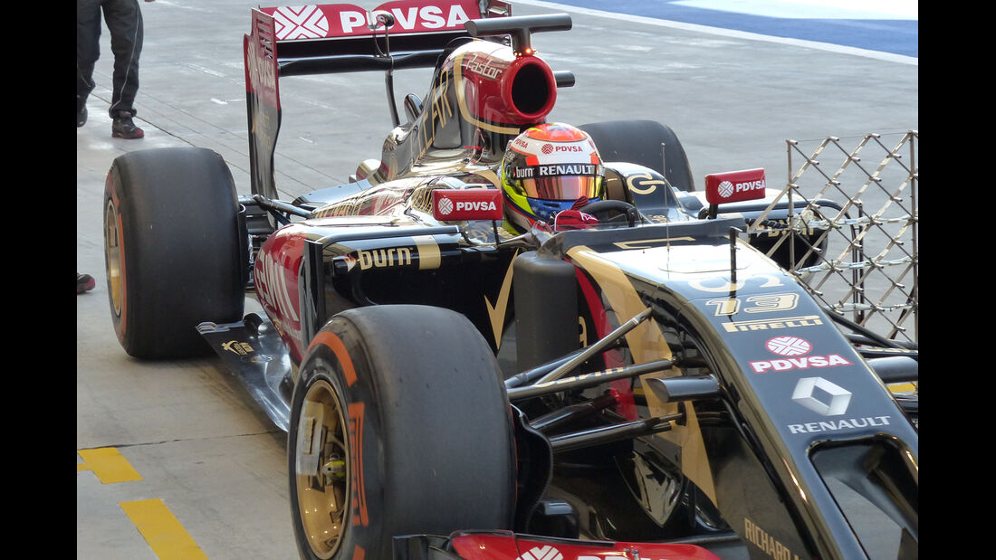 Pastor Maldonado - Lotus - Formel 1 - Test - Bahrain - 21. Februar 2014