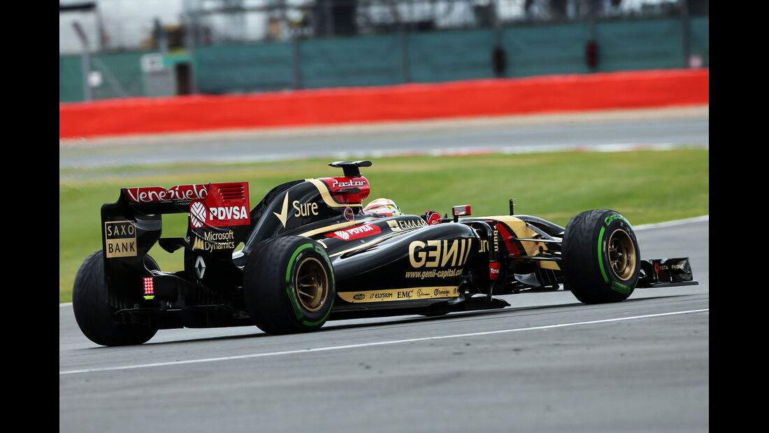 Pastor Maldonado - Lotus - Formel 1-Test - Silverstone 2014