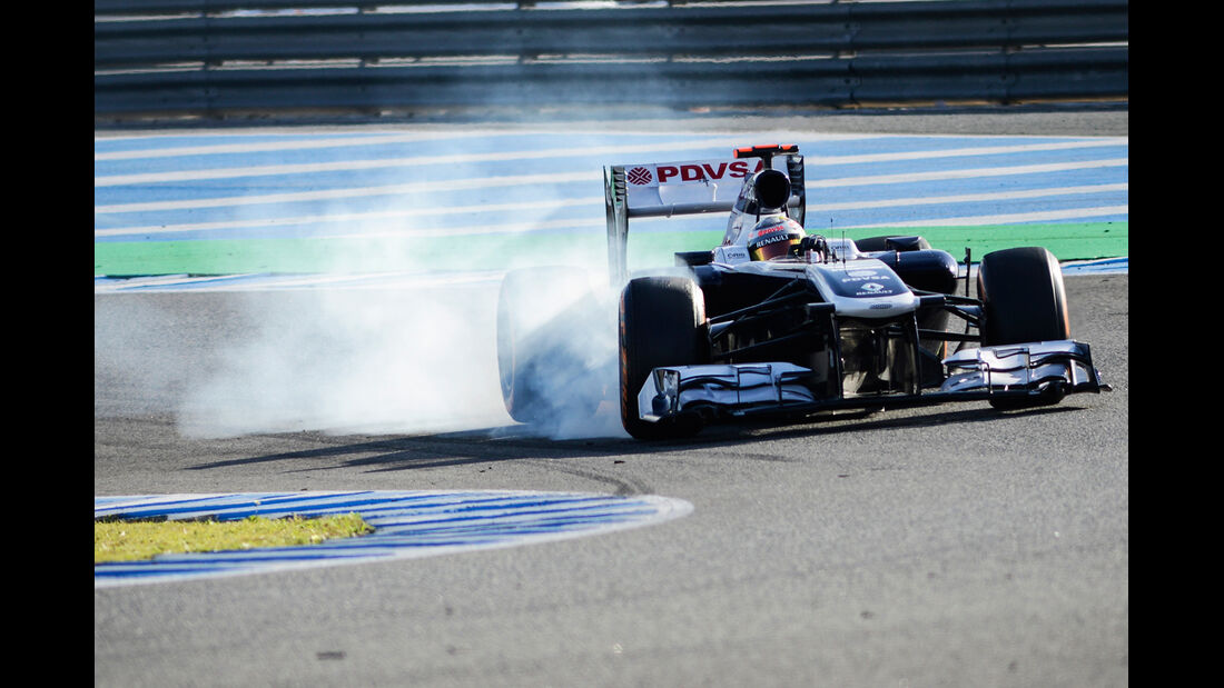 Pastor Maldonado Williams F1 Test Jerez 2013 Highlights