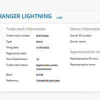 Patent Ford Ranger Lightning