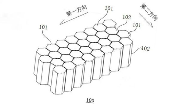 Patent Wabenstruktur Hexagon-Batterie-Pack BYD
