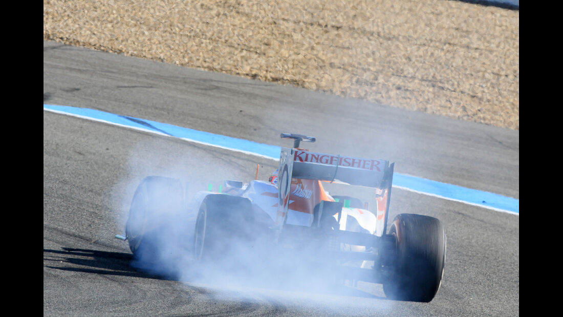 Paul di Resta Force India F1 Test Jerez 2013 Highlights