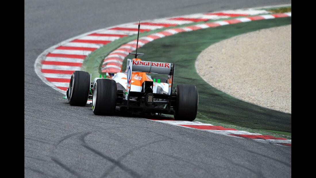 Paul di Resta, Force India, Formel 1-Test, Barcelona, 19. Februar 2013