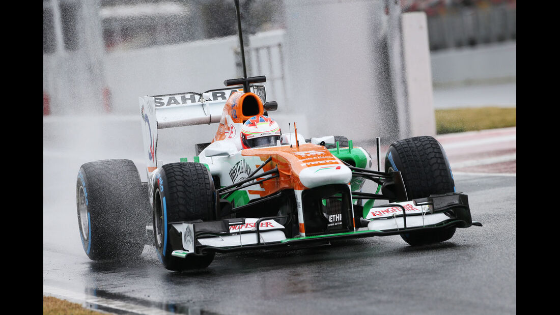 Paul di Resta, Force India, Formel 1-Test, Barcelona, 28. Februar 2013