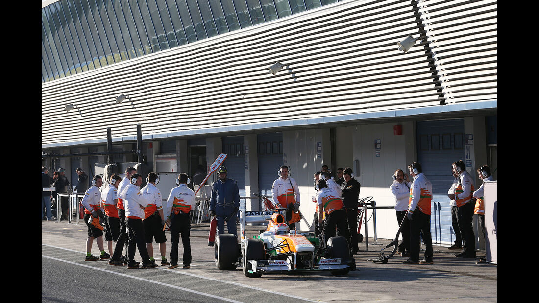 Paul di Resta, Force India, Formel 1-Test, Jerez, 6.2.2013