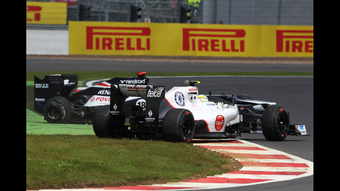 Perez GP England F1 Crashs 2012