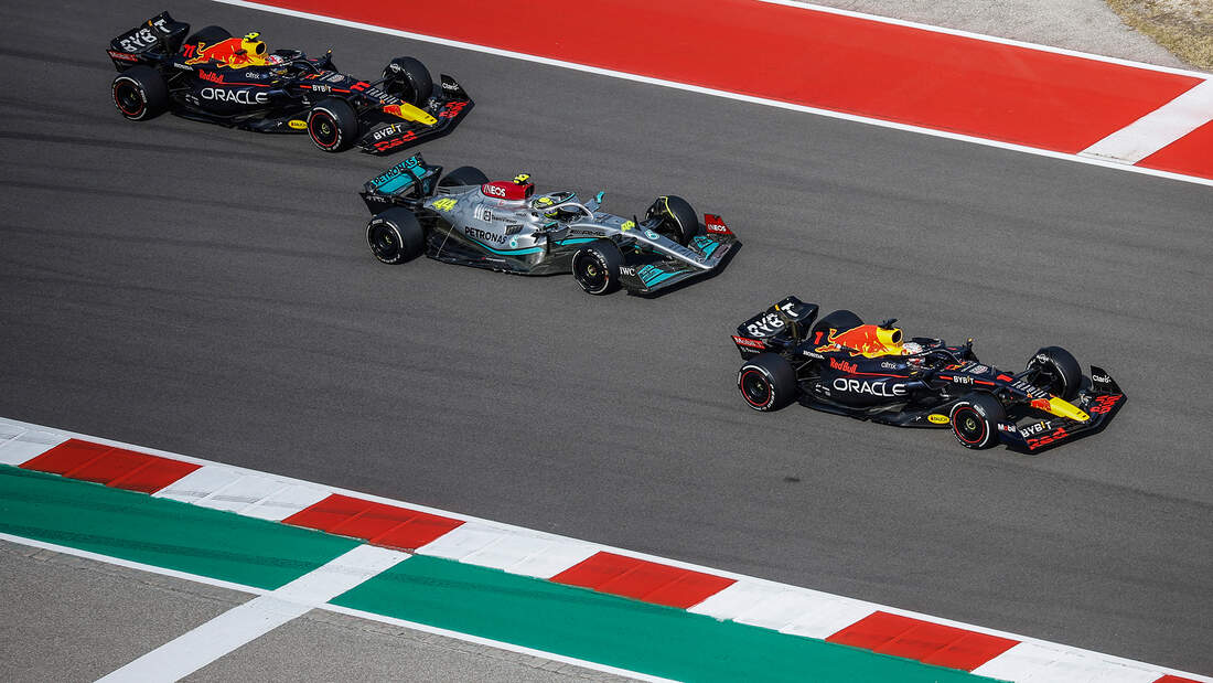 Perez - Hamilton - Verstappen - GP USA 2022 - Austin