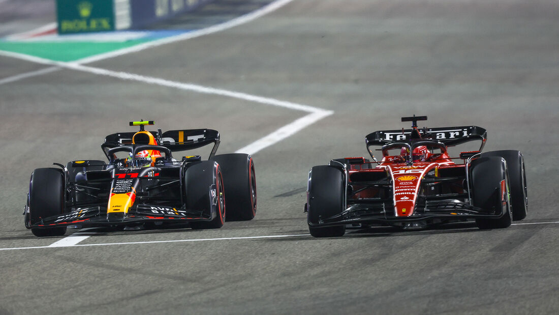 Perez - Leclerc - Formel 1 - GP Bahrain 2023 - Rennen 