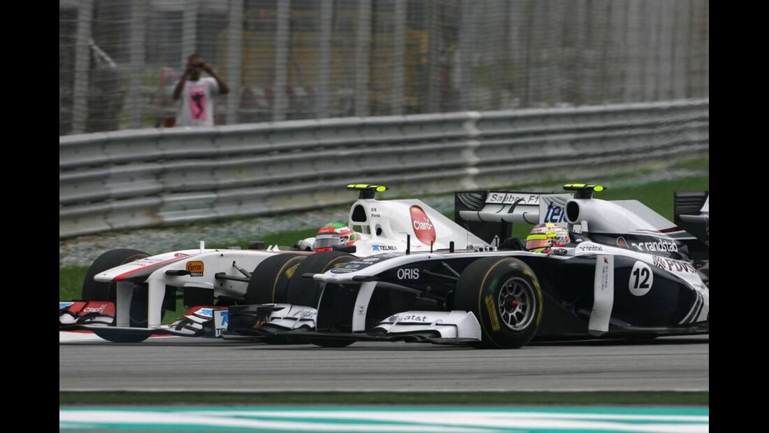 Perez Maldonado GP Malaysia 2011 Formel 1