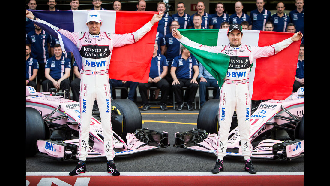 Perez - Ocon - Force India - GP Mexiko 2017 - Qualifying