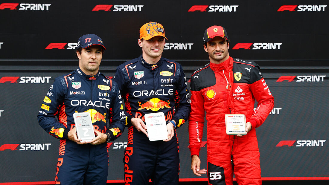 Perez - Verstappen - Sainz - Formel 1 - GP Österreich 2023 - Spielberg - Sprint