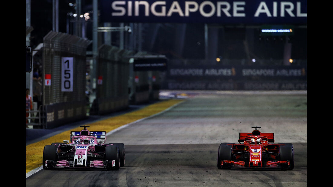 Perez & Vettel - GP Singapur 2018