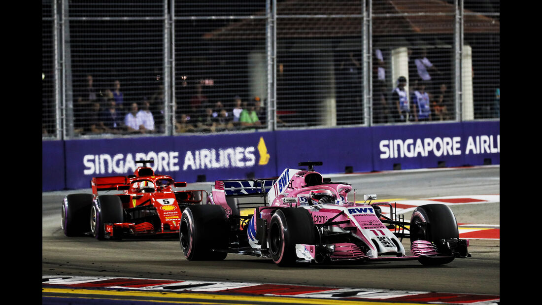 Perez & Vettel - GP Singapur 2018