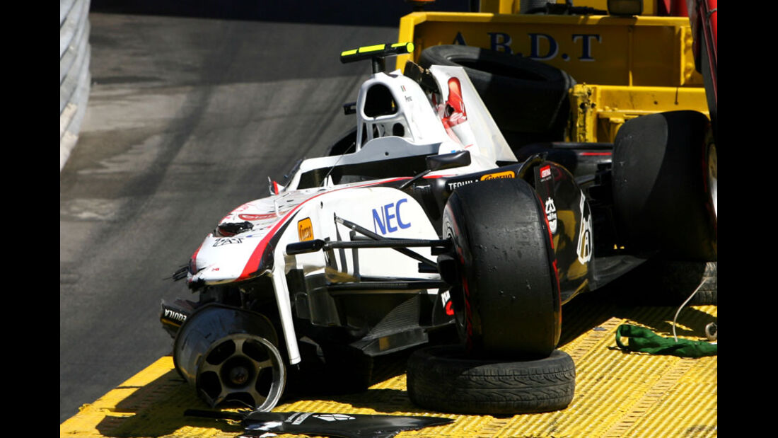 Perez Wrack GP Monaco 2011