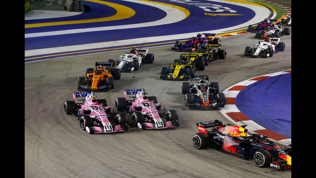 Perez vs. Ocon - GP Singapur 2018