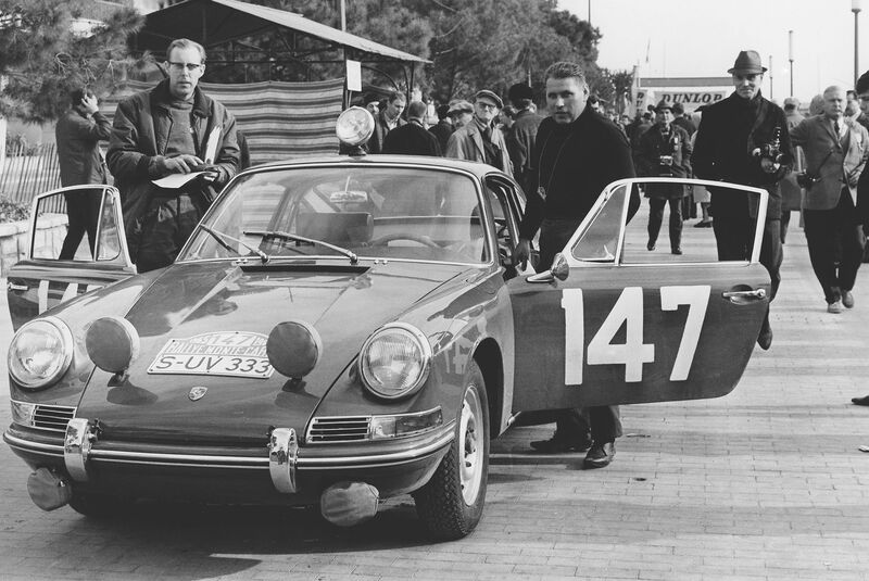 Peter Falk, Herbert Linge, Porsche 911 Rallye Monte Carlo 1965