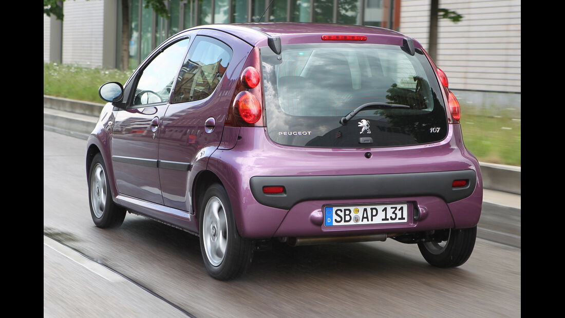 Peugeot 107, Heckansicht