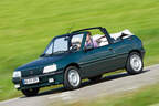Peugeot 205 Cabrio, Seitenansicht