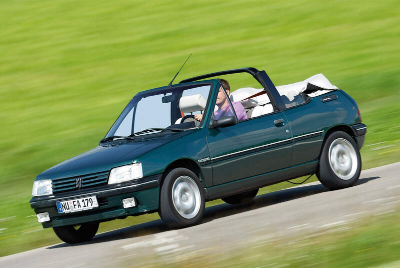 Peugeot 205 Cabrio, Seitenansicht