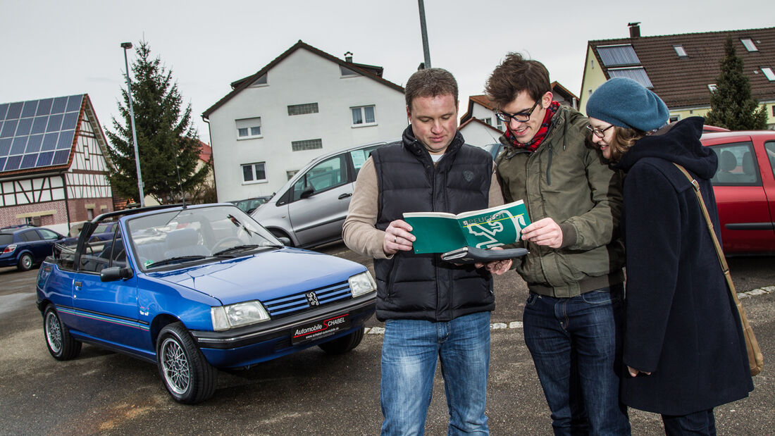 Peugeot 205 Cabriolet CJ, Frontansicht