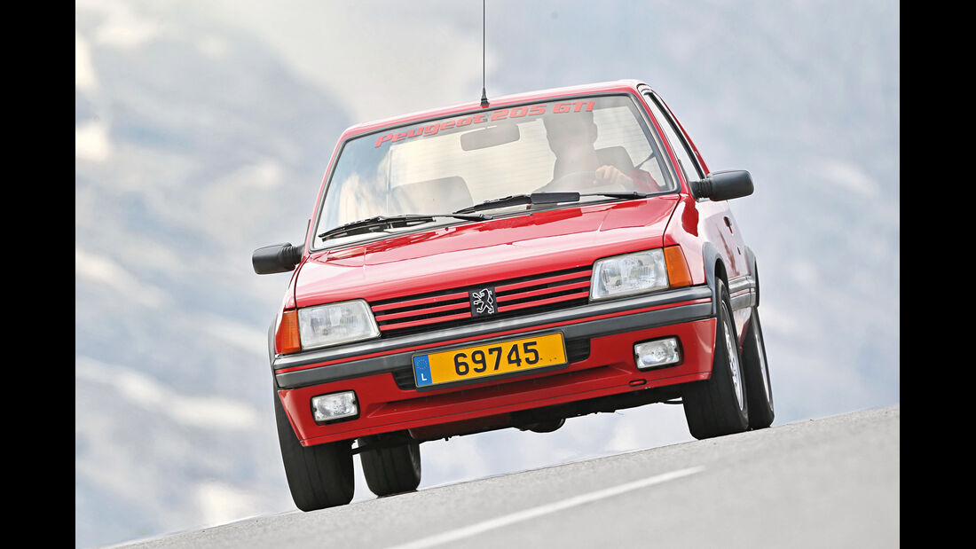 Peugeot 205 GTI, Frontansicht