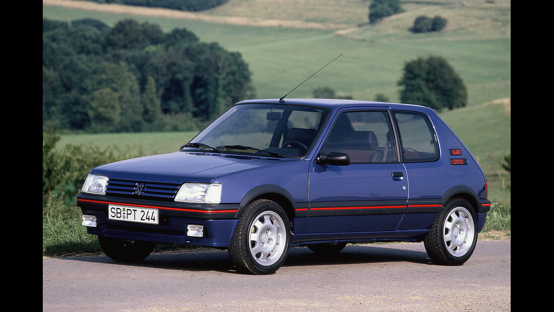 Peugeot 205 GTI, Frontansicht