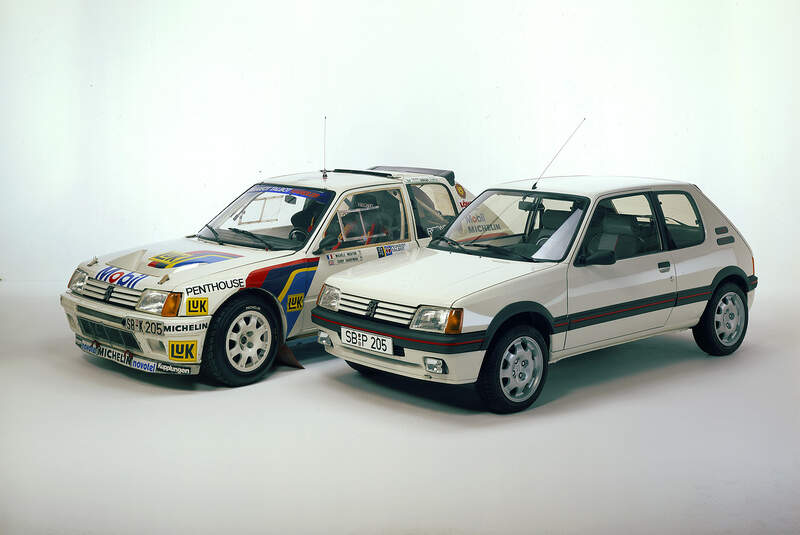 Peugeot 205 GTI, Frontansicht