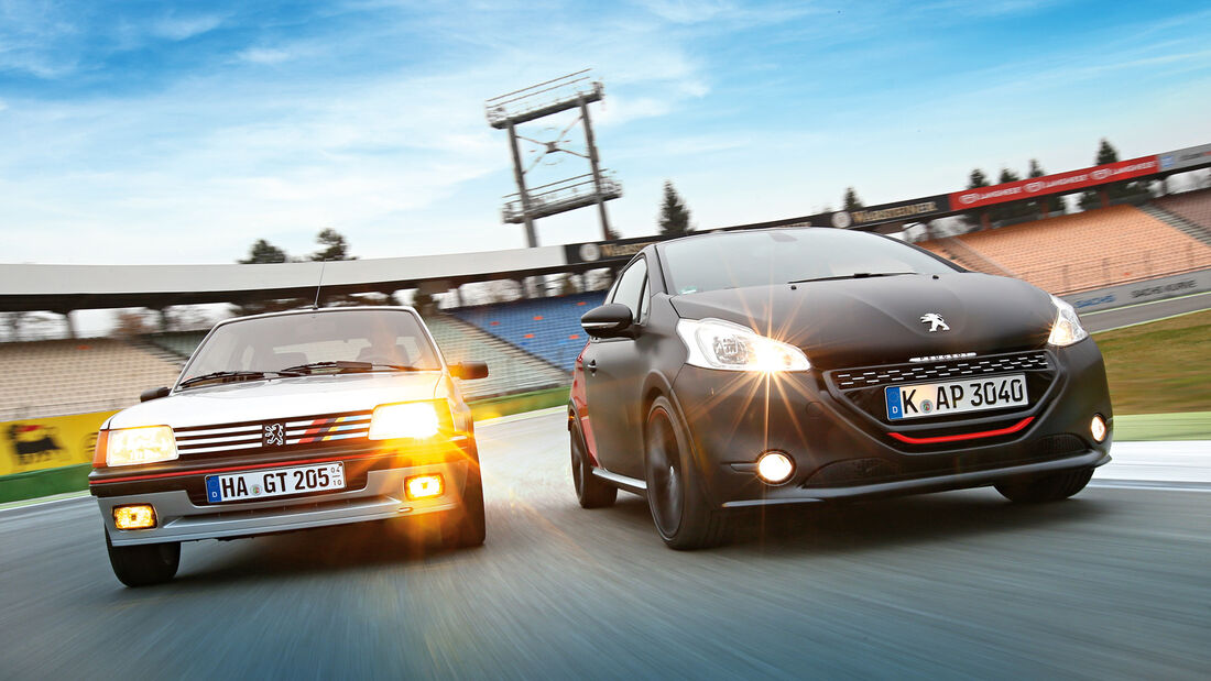 Peugeot 205 GTi und 208 Gti, Impression