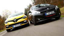 Peugeot 208 GTi 30th, Renault Clio R.S., Frontansicht