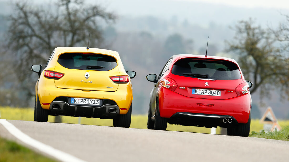 Peugeot 208 GTi 30th, Renault Clio R.S., Heckansicht